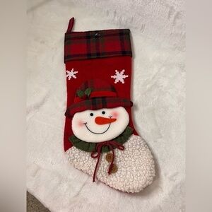 Smart Living Snowman 18" Christmas Stocking-Fleece/Felt/Fabric/Buttons/Padded